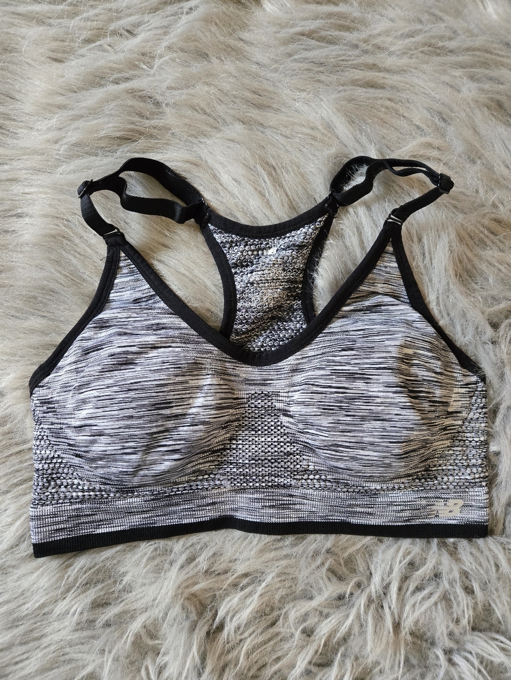 New Blance Seamless Heathered Racerback Sports Bra